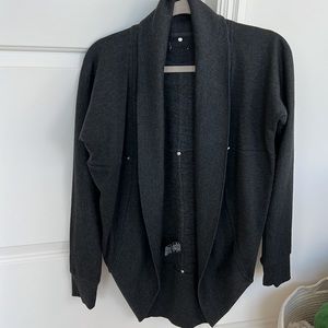 Grey Cardigan Sweater